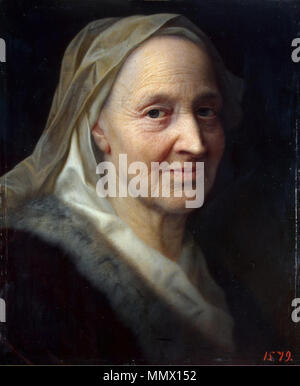 Portrait d'une vieille femme. à partir de 1720 jusqu'à 1745. Balthasar Denner - Portrait d'une vieille femme (Ermitage) Banque D'Images
