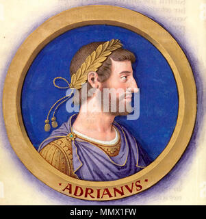 Description des douze Césars avec leurs figures 15-Hadrien Banque D'Images