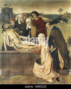 La mise au tombeau. circa 1450. Dieric Bouts - La mise au tombeau - WGA02961 Banque D'Images