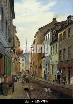 Parochialstraße allemand : Die. 1831. Eduard Gaertner - La Parochialstrasse à Berlin - WGA08484 Banque D'Images