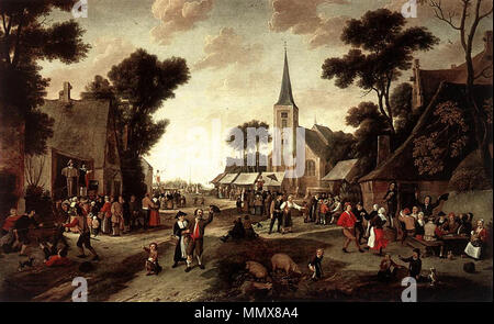 La foire. 1661. Egbert van der Poel - La foire - WGA17999 Banque D'Images