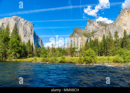 Vue sur la vallée, Yosemite National Park, California, USA Banque D'Images