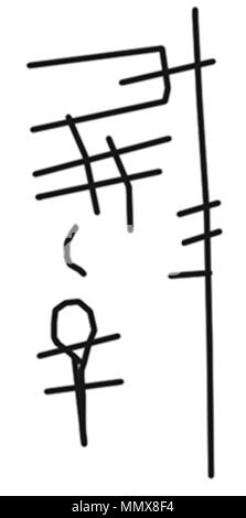 Anonyme 42,380 (égyptien). Scarabée de coeur 'Bak-en-Djehuti, 1186-718 av. des grauwackes, gris-vert.. Walters Art Museum (42,380) : acquis par Henry Walters, 1911. - Égyptien Scarabée de coeur Bak-en-Djehuti - Walters 42380 - Impression des détails (2) Banque D'Images