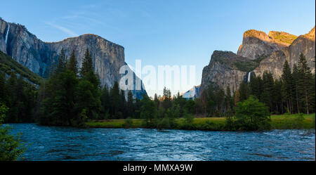 Vue sur la vallée, Yosemite National Park, California, USA Banque D'Images