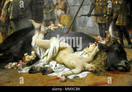 Christian Dirce (détail). 1897. Siemiradzki Christian Dirce (détail) Banque D'Images