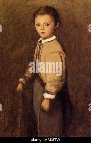 . English : Portrait de Fernand Corot (1859-1911), petit-neveu du peintre anglais : Portrait de Fernand Corot (1859-1911), neveu du peintre anglais : Portrait de Fernand Corot Portrait de Fernand Corot. 1863. Fernand-corot-le-peintres-grand-Neveu Banque D'Images