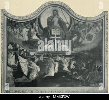 . Anglais : Jugement dernier par Jan Provoost, huile sur panneau, 1525. Musée Groeninge à Bruges. Jugement dernier. vers 1525. - Fierens-Gevaert La peinture en Belgique, volume 1 (page 341-2 culture) Banque D'Images