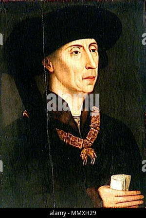 . English : Portrait de Philippe le Bon (1396-1467), duc de Bourgogne . 16e siècle. École flamande - Lille - Philippe III Duc de Bourgogne Banque D'Images