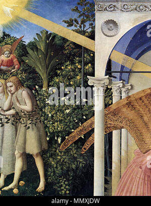 L'Annonciation (détail). Entre 1430 et 1432. Fra Angelico - l'Annonciation (détail) - WGA0456 Banque D'Images