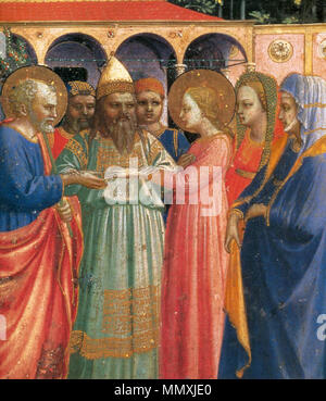 L'Annonciation (détail). Entre 1430 et 1432. Fra Angelico - l'Annonciation (détail) - WGA0459 Banque D'Images