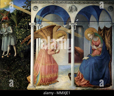 L'Annonciation. Entre 1430 et 1432. Fra Angelico - l'Annonciation - WGA0455 Banque D'Images