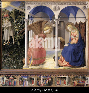 L'Annonciation. Entre 1430 et 1432. Fra Angelico - l'Annonciation - WGA0454 Banque D'Images