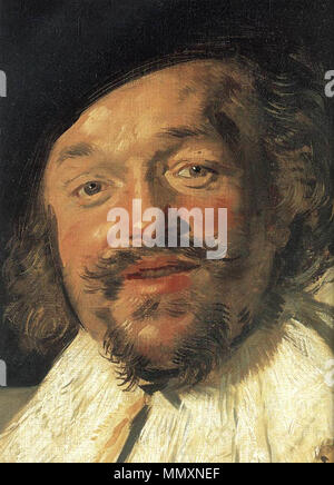 Le joyeux buveur, détail.. vers 1628-1630. Frans Hals - le joyeux buveur (détail) - WGA11096 Banque D'Images