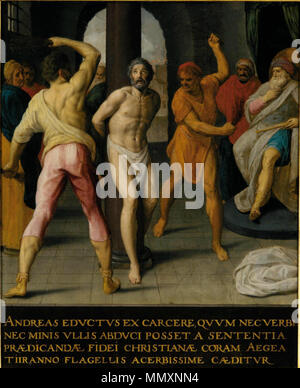 La flagellation de saint André. 1572. Frans Pourbus (I) - la flagellation de Saint André Banque D'Images