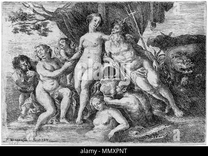 Franz Xaver Wagenschön - Neptun und Umgebung von Nereiden Amphitrite dans Wassernymphen 1784 und Banque D'Images