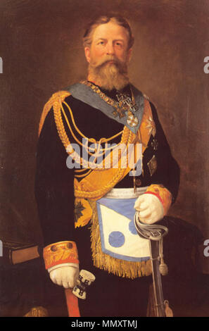 . Anglais : Friedrich III, l'empereur allemand, roi de Prusse Deutsch : Kaiser Friedrich III (1831-1888) . 19e siècle. Friedrich III Banque D'Images