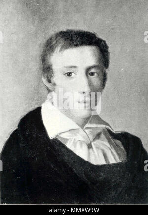 Anglais : Portrait de Frédéric Chopin. Polski : Fryderyka Chopina Portret.  ?Eština Slneènicou : Fryderyka Chopina. 1829. Fryderyk Chopin Banque D'Images