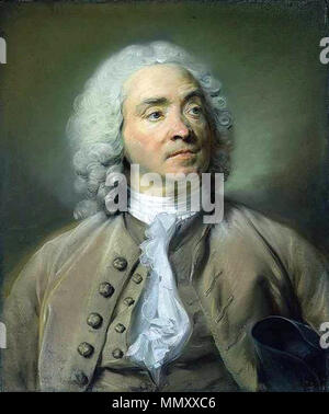 Anglais : Portrait du graveur Gabriel Huquier Portrait du graveur Gabriel Huquier (1695-1772). 1747. Gabriel-huquier-jean-baptiste-perronneau Banque D'Images