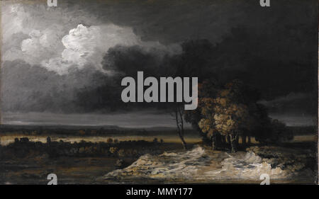 37,1991 Georges Michel (Français, 1763-1843). 'La Tempête', 1830-1839 ( ?). huile sur toile. Walters Art Museum (37,1991) : Musée achat, échange avec les fonds fournis par les dons de Mme T. disposés Balch, Mme Ludlow Baldwin, Gabriela Bruck, Mme Joseph Bryan III, Rate Elizabeth L. et Louise M. Clark, Mme Denison Frick, M. David R. Harrison, Mme Frances W. Haussner, M. Martin Horowitz, Mme Thelma Pierce, Mme Sara D. Redmond, Louis E. Shecter, Mme Henriette Stevens et William C. Whittridge, et le legs de Mlle Laura F. Delano, Mme Ruth Mangels Wineholt Eppler, Stephen Glaze Banque D'Images