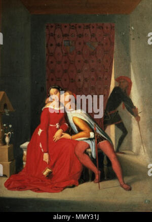 Anglais : Gianciotto découvre Paolo et Francesca English : Gianciotto découvre Paolo et Francesca . 1819. Gianciotto découvre Paolo et Francesca Jean Auguste Dominique Ingres Banque D'Images