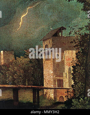 Anglais : Tempest (détail) . vers 1505. Giorgione, la tempête 07 Banque D'Images