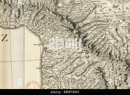 . Français : Carte de la partie septentrionale de l'empire Otoman / Rizzi Zannoni Perrier ; sculpsit ; Bourgoin scripsit. Français : Carte de la partie septentrionale de l'empire Otoman. dédieé monseigneurle un comte de Vergennes. 1774. Giovanni Antonio Rizzi Zannoni. Carte de la partie septentrionale de l'empire Otoman. 1774.jpg : Giovanni Antonio Rizzi Zannoni travail dérivé : Geagea Arrivet, J. (17..-18.. ?). Technicien 3. Graveur ; Perrier, J. (17..-18.. ? Graveur ;). Graveur ; Bourgoin (jeune) (17..-18.. ? Graveur ;). Graveur Giovanni Antonio Rizzi Zannoni. Carte de la partie septentrionale de Banque D'Images
