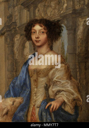 Anglais : Portrait d'une jeune femme comme saint Agnes Nederlands : Portret van een jonge vrouw als Sint Agnes English : Portrait d'une jeune femme en sainte Agnés Gonzales-Coques-St Agnes Banque D'Images