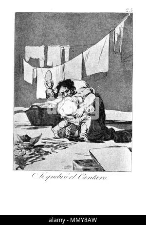 . Los Caprichos est un ensemble de 80 gravures aquatintes créé par Francisco Goya pour publication en 1799. . 1799. Francisco Goya (1746-1828) Noms alternatifs Francisco Goya Lucientes, Francisco de Goya y Lucientes, Francisco José Goya Lucientes Description l'espagnol, peintre, graveur, lithographe, graveur et aquafortiste Date de naissance/décès 30 Mars 1746 16 avril 1828 Lieu de naissance/décès Fuendetodos Bordeaux lieu de travail Madrid, Saragosse, Bordeaux contrôle d'autorité : Q5432 : VIAF ?54343141 ISNI : ?0000 0001 2280 1608 ULAN : ?500118936 RCAC : ?n79003363 NLA : ?36545788 - Caprichos de Goya WorldCat (25 Banque D'Images