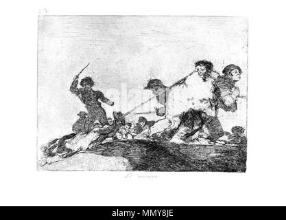 . Los Desatres de la Guerra est un ensemble de 80 gravures aquatintes créé par Francisco Goya dans les années 1810. 29 de la plaque : Lo merecia. (Il le méritait. ) . 1810s. Francisco Goya (1746-1828) Noms alternatifs Francisco Goya Lucientes, Francisco de Goya y Lucientes, Francisco José Goya Lucientes Description l'espagnol, peintre, graveur, lithographe, graveur et aquafortiste Date de naissance/décès 30 Mars 1746 16 avril 1828 Lieu de naissance/décès Fuendetodos Bordeaux lieu de travail Madrid, Saragosse, Bordeaux contrôle d'autorité : Q5432 : VIAF ?54343141 ISNI : ?0000 0001 2280 1608 ULAN : ?500118936 RCAC : ?n79003 Banque D'Images