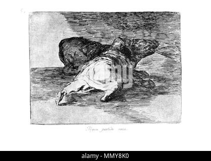 . Los Desatres de la Guerra est un ensemble de 80 gravures aquatintes créé par Francisco Goya dans les années 1810. 40 : Plaque Algun partido saca. (Il y a quelque chose à gagner. ) . 1810s. Francisco Goya (1746-1828) Noms alternatifs Francisco Goya Lucientes, Francisco de Goya y Lucientes, Francisco José Goya Lucientes Description l'espagnol, peintre, graveur, lithographe, graveur et aquafortiste Date de naissance/décès 30 Mars 1746 16 avril 1828 Lieu de naissance/décès Fuendetodos Bordeaux lieu de travail Madrid, Saragosse, Bordeaux contrôle d'autorité : Q5432 : VIAF ?54343141 ISNI : ?0000 0001 2280 1608 ULA Banque D'Images