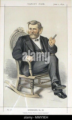 . Caricature d'Ulysses S. Grant. Légende indiquait "Capitaine, Tanner, agriculteur, général, Imperator'. . 1872. Thomas Nast (1840-1902) Noms alternatifs Thos. Nast Nast, dessinateur et caricaturiste germano-américain Description Date de naissance/décès 27 Septembre 1840 7 décembre 1902 Lieu de naissance/décès Landau, Allemagne Guayaquil, Equateur lieu d'Angleterre, Italie, USA contrôle d'autorité : Q214957 : VIAF ?69106390 ISNI : ?0000 0000 8391 6268 ULAN : ?500026650 RCAC : ?n78083448 NLA : ?35373399 US Grant WorldCat Vanity Fair 1 juin 1872 Banque D'Images