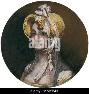 . Español : Retrato de Gumersinda Goicoechea y Galarza, esposa de Javier de Goya y nuera del Pintor Francisco de Goya. Gumersinda Goicoechea y Galarza. 1805. Gumersinda Goicoechea (Museo de Zaragoza) Banque D'Images