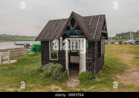 Le petit musée converti à partir d'un ancien ferryman's hut à Blackpool, Lancashire, UK Banque D'Images