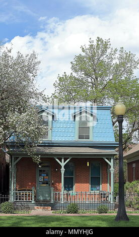 Denver, Colorado - le 6 mai 2018. 9e Rue Parc Historique à printemps. Banque D'Images