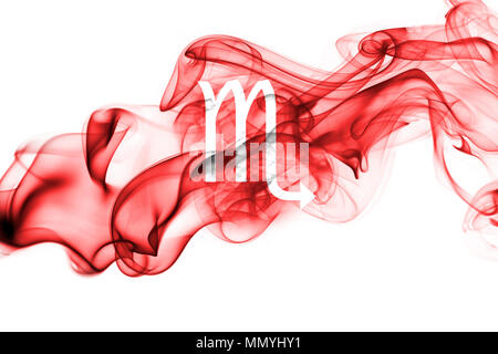 Signe du Zodiaque astrologie Scorpion Smoky pour horoscope Banque D'Images