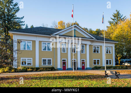 Salle communautaire de Fort Langley, Fort Langley, Colombie-Britannique, Canada Banque D'Images
