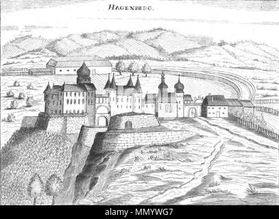 . Anglais : Château Hagenberg à Hagenberg im Mühlkreis (Haute-Autriche), dessiné par M. Vischer 1674 Deutsch : Haus HagenbergSchloss Hagenberg à Hagenberg im Mühlkreis (Oberösterreich) auf einem Stich von M. Vischer 1674. Ce support présente le monument protégé avec le numéro 16156 en Autriche. (Communes, de) . 1674. Georg Matthäus Vischer (1628-1696) Noms alternatifs Georg Mathias Vischer cartographe et graveur autrichien Description Date de naissance/décès 22 Avril 1628 13 décembre 1696 Lieu de naissance/décès Wenns (Tirol, Tyrol du Sud) Linz contrôle d'autorité : Q86223 : VIAF ?2771 Banque D'Images