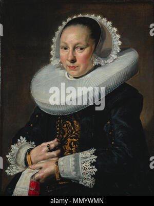 Portrait d'une femme. Titre alternatif(s) : Portret van een vrouw onbekende.[1]. 1638. Frans Hals 121 Banque D'Images