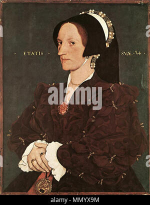 Portrait de Margaret Wyatt, Lady Lee. vers 1540. Hans Holbein d. J. - Portrait de Margaret Wyatt, Lady Lee - WGA11574 Banque D'Images