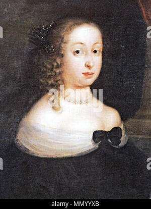 . Anglais : reine Hedwige Eleanor de Suède (1636-1715) circa 1655 .. David von Krafft Hedwig Eleanor de Suède c 1655 par David von Krafft Banque D'Images