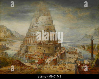 abel grimmer - toren van babel banque d'images, photo stock