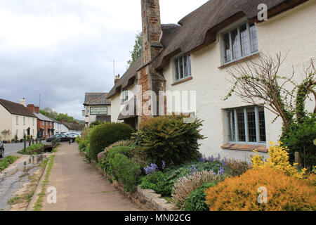 Le petit village de Otterton s'assied sur la loutre de rivière près de Budleigh Salterton et Bicton. Il dispose d'épi et chaumières, un pub et petite boutique. Banque D'Images