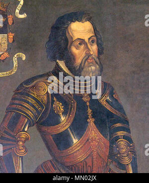 Portrait de Hernán Cortés (1485-1547). 16e siècle. Hernan1 Banque D'Images
