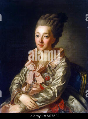 Portrait de la grande-duchesse Natalia Alexeyevna. 1776. Natalia Alexeievna par A.Roslin (1776), l'Hermitage - WGA20066 Banque D'Images