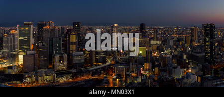 Panorama de la ville d'Osaka Umeda Sky Building (Japon) Banque D'Images
