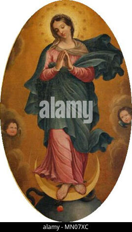 Anglais : Immaculée Conception de la Bienheureuse Vierge Marie. Polski : Niepokalane Pocz ?cie Naj ?wi ?tszej Maryi Panny. 17e siècle. Immaculée Conception Banque D'Images