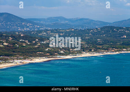 Vue du Cap Camarat au Golfe de Saint-Tropez, Côte d'Azur, département du Var, Provence-Alpes-Côte d'Azur, France Sud, France, Europe Banque D'Images