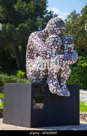 Rabarama sculpture au village de Gassin, Côte d'Azur, département du Var, Provence-Alpes-Côte d'Azur, France Sud, France, Europe Banque D'Images