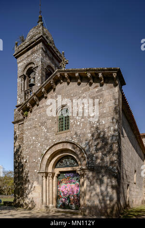 Église Santa Susana. Le Parque de la Alameda. Saint Jacques de Compostelle, Galice, Espagne Banque D'Images