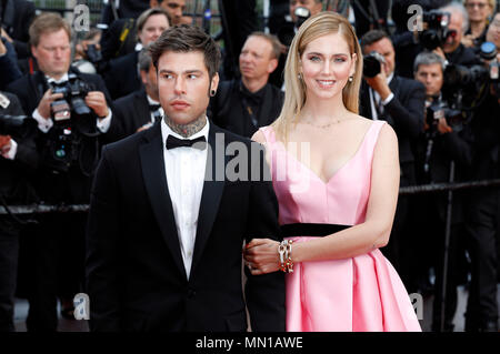 Cannes, France. 13 mai, 2018. Federico Leonardo Lucia et Chiara Ferragni participant à la débrouiller / Le grand bain' premiere au cours de la 71e édition du Festival de Cannes au Palais des Festivals le 13 mai 2018 à Cannes, France Crédit : Geisler-Fotopress/Alamy Live News Banque D'Images